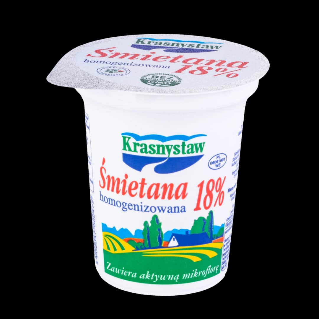 KRASNYSTAW Smietana 18%. 17,63 zl/kg