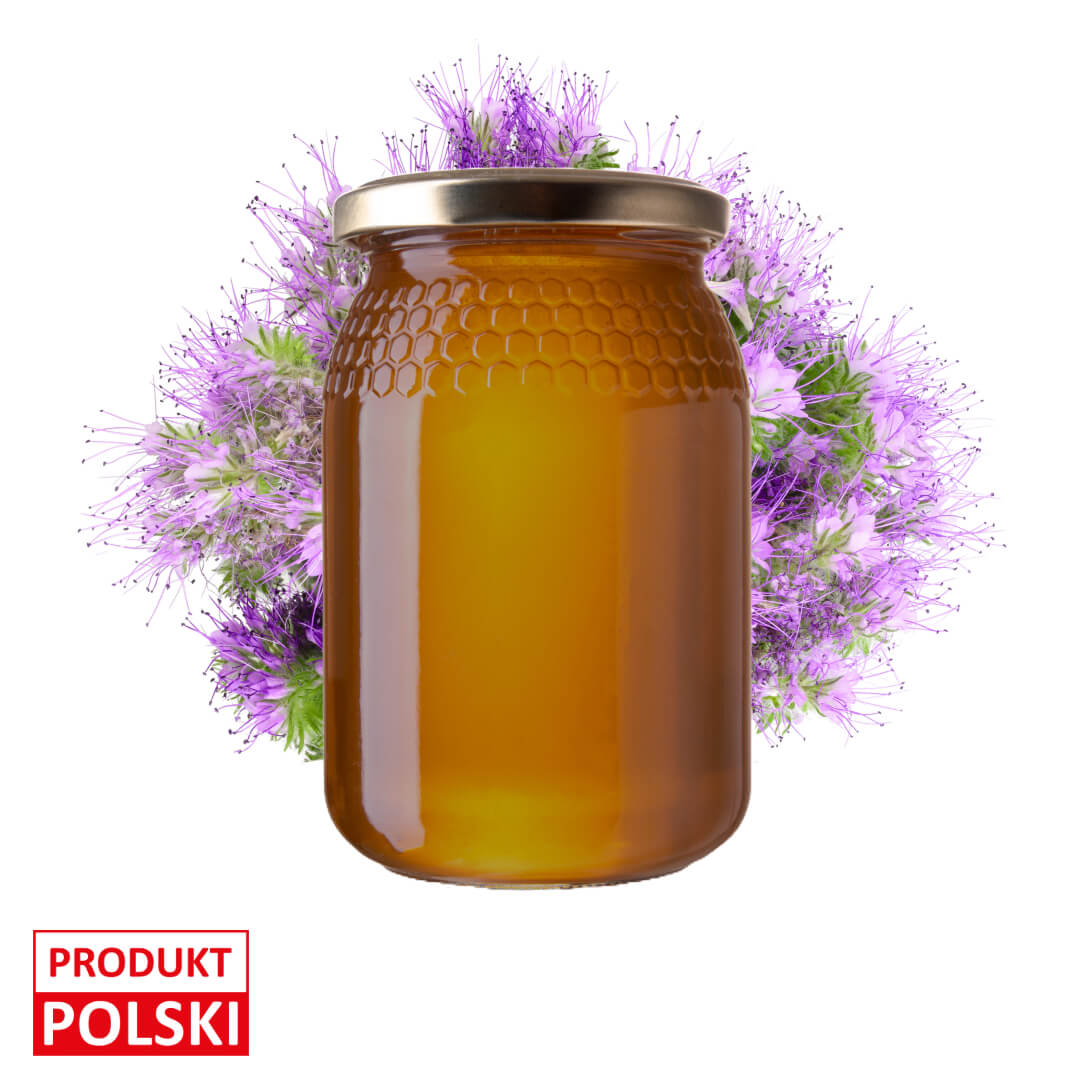 Miod faceliowy. 59,00 zl/sloik