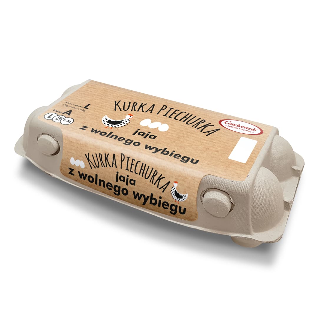 CZACHOROWSKI Jaja z wolnego wybiegu Kurka Piechurka rozmiar L 10 szt.. 1,30 zl/szt.