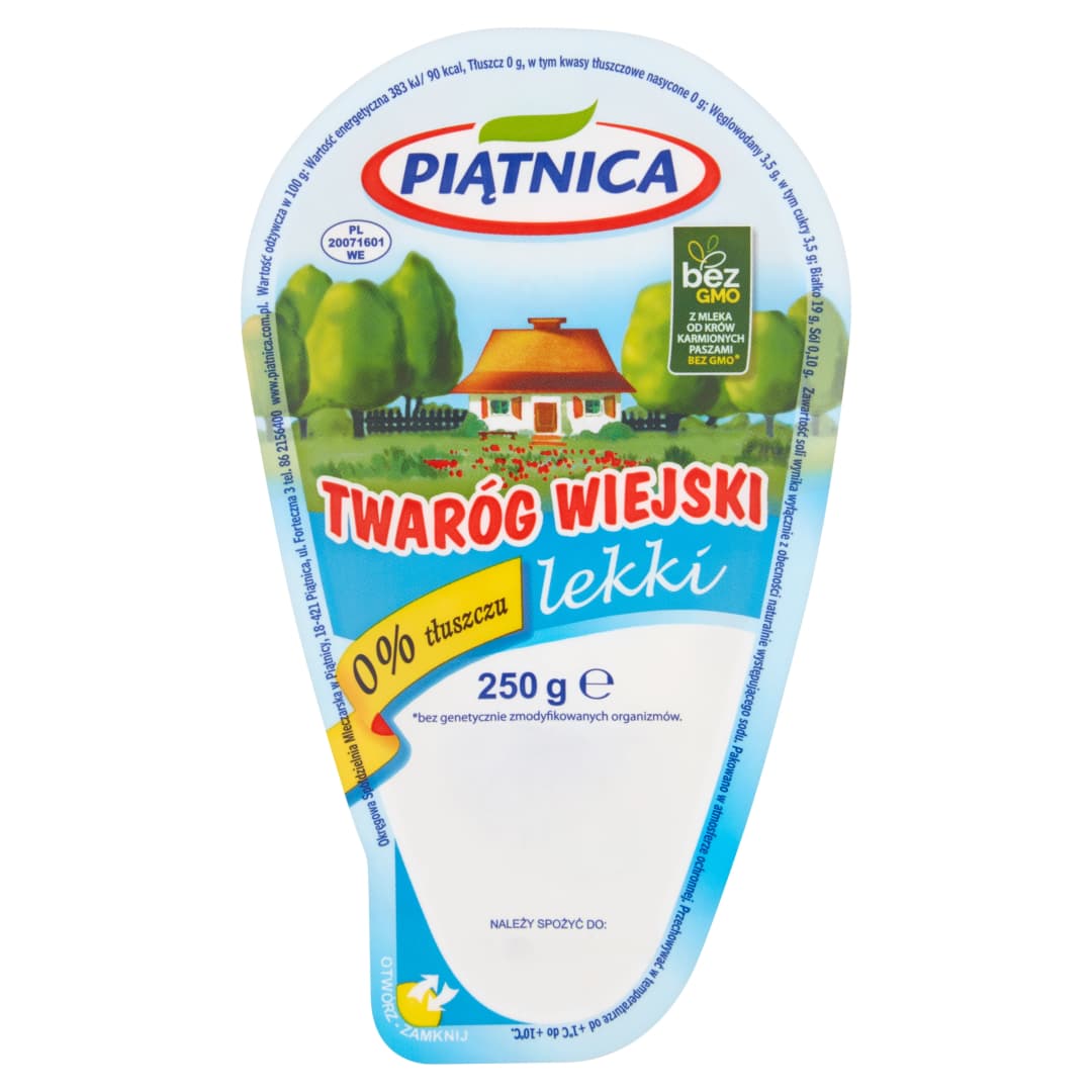 PIATNICA Twarog wiejski lekki. 21,56 zl/kg